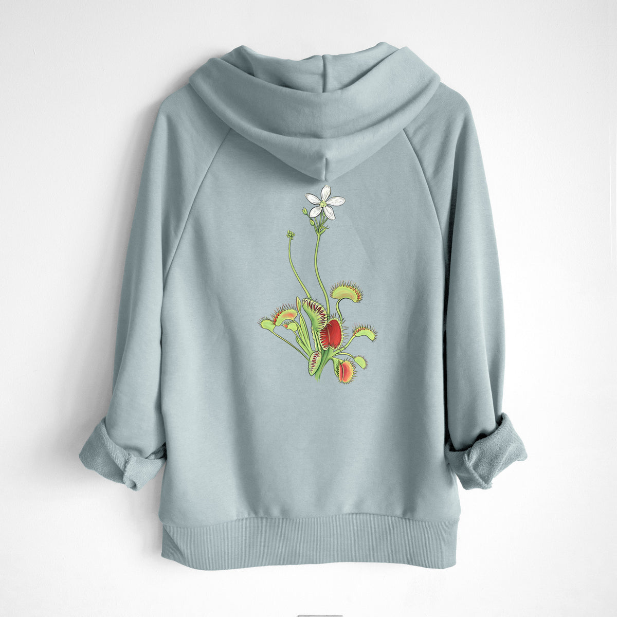 Colorful Carnivorous Venus Fly Trap - UltraLuxe Heavyweight French Terry Hoodie