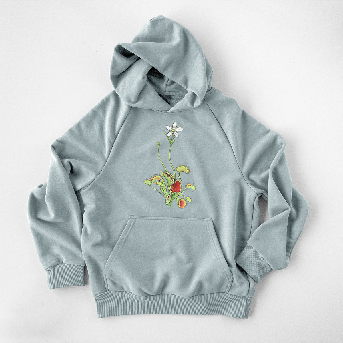 Colorful Carnivorous Venus Fly Trap - UltraLuxe Heavyweight French Terry Hoodie