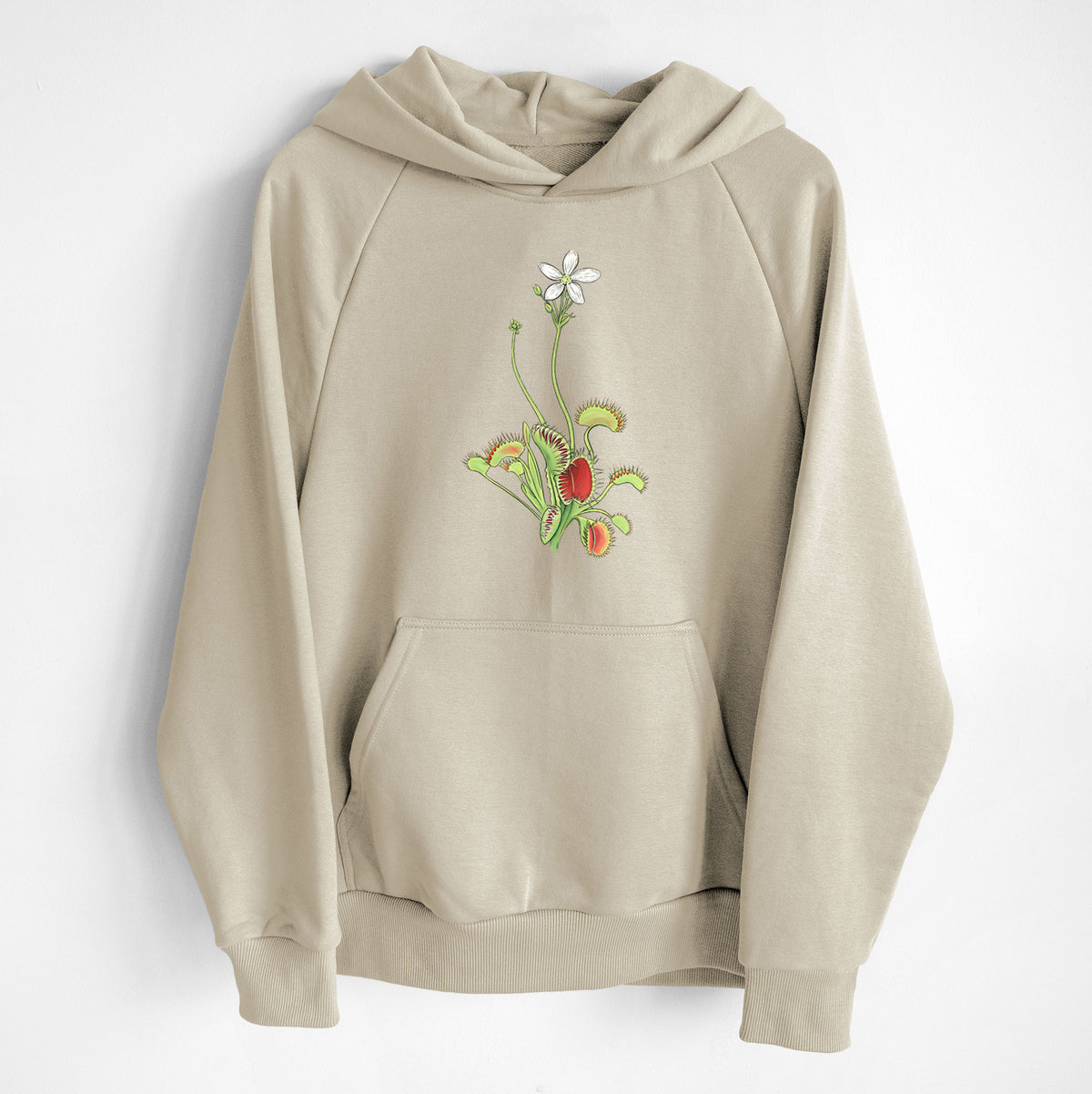 Colorful Carnivorous Venus Fly Trap - UltraLuxe Heavyweight French Terry Hoodie