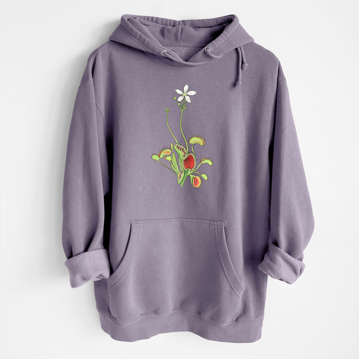 Colorful Carnivorous Venus Fly Trap - Heavyweight Fleece Hoodie
