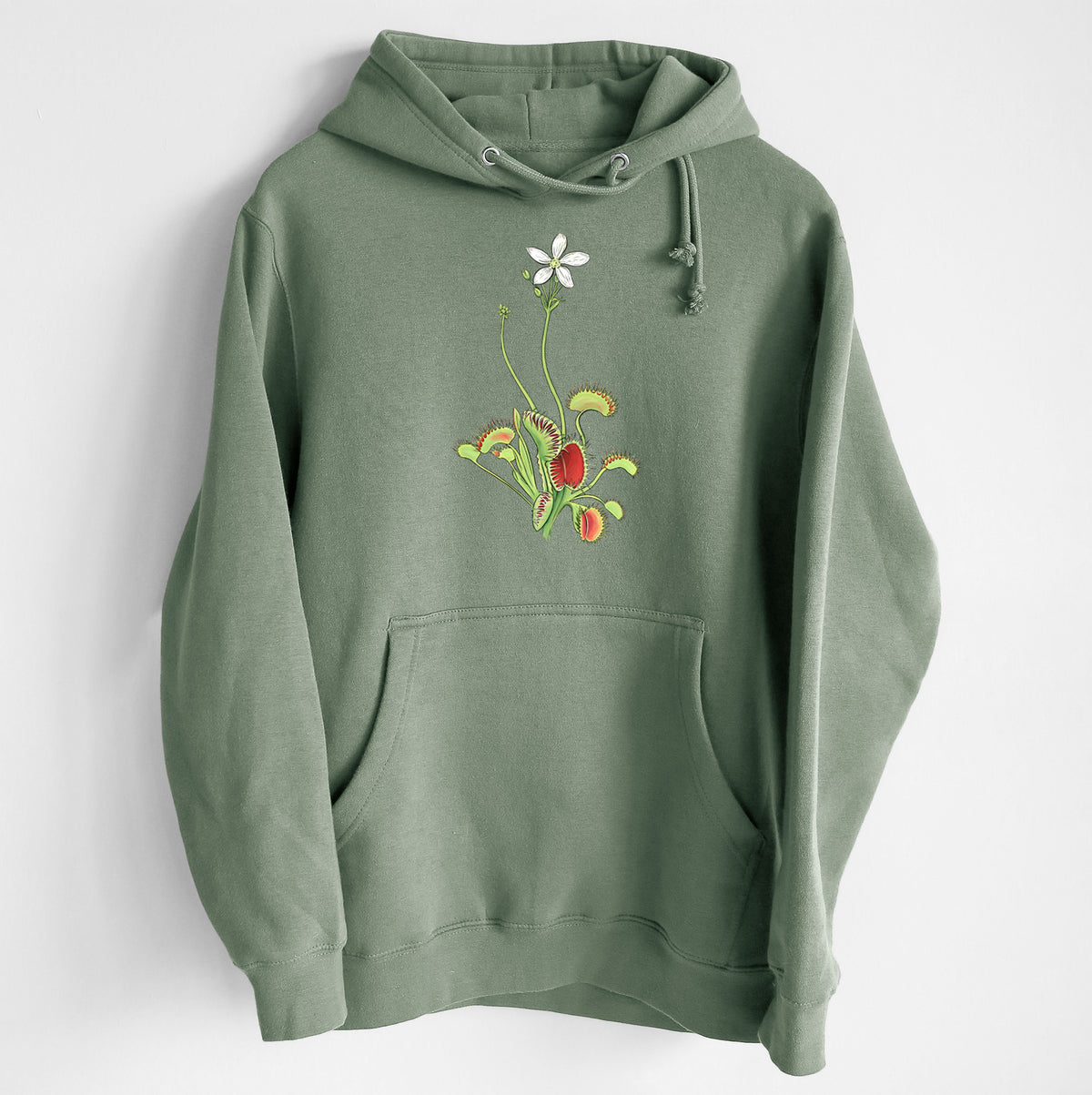 Colorful Carnivorous Venus Fly Trap - Heavyweight Fleece Hoodie