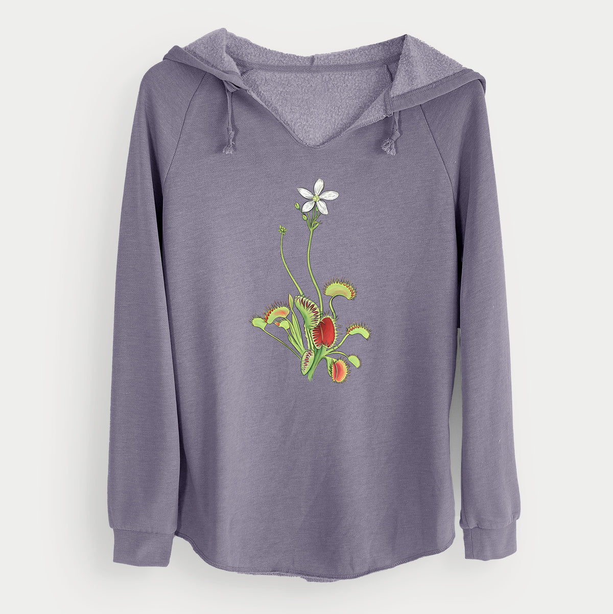 Colorful Carnivorous Venus Fly Trap - Cali Wave Hooded Sweatshirt