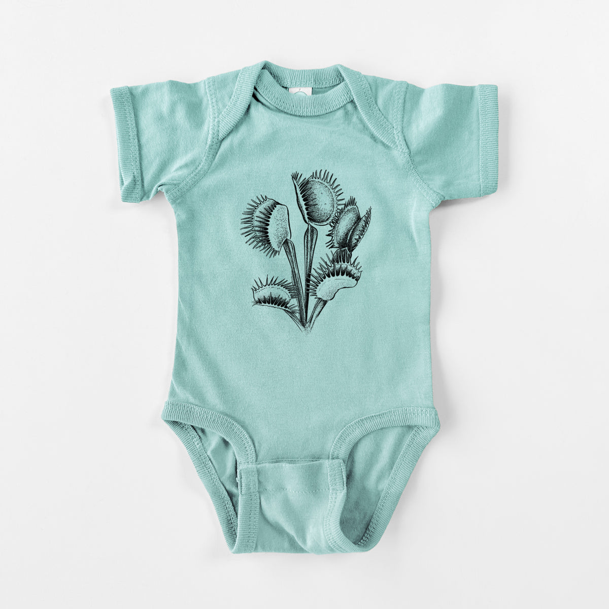 Venus Fly Trap - Dionaea muscipula - Baby Fine Jersey Bodysuit