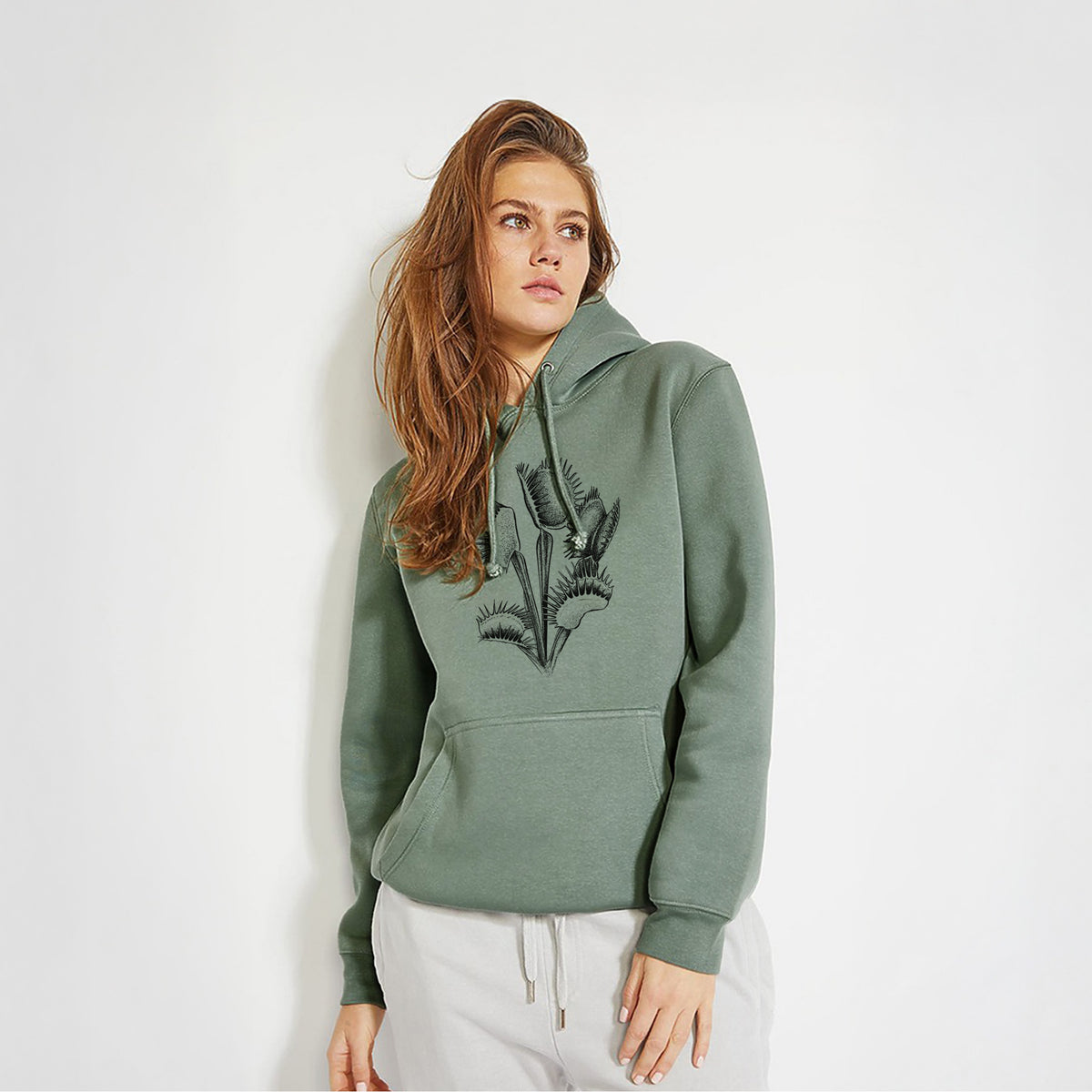 Venus Fly Trap - Dionaea muscipula - Heavyweight Fleece Hoodie
