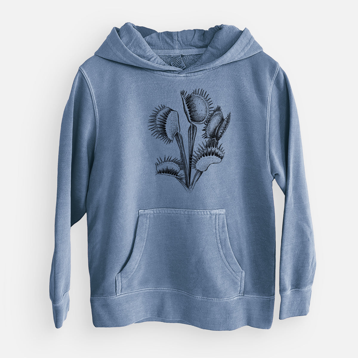 Venus Fly Trap - Dionaea muscipula - Youth Pigment Dyed Hoodie