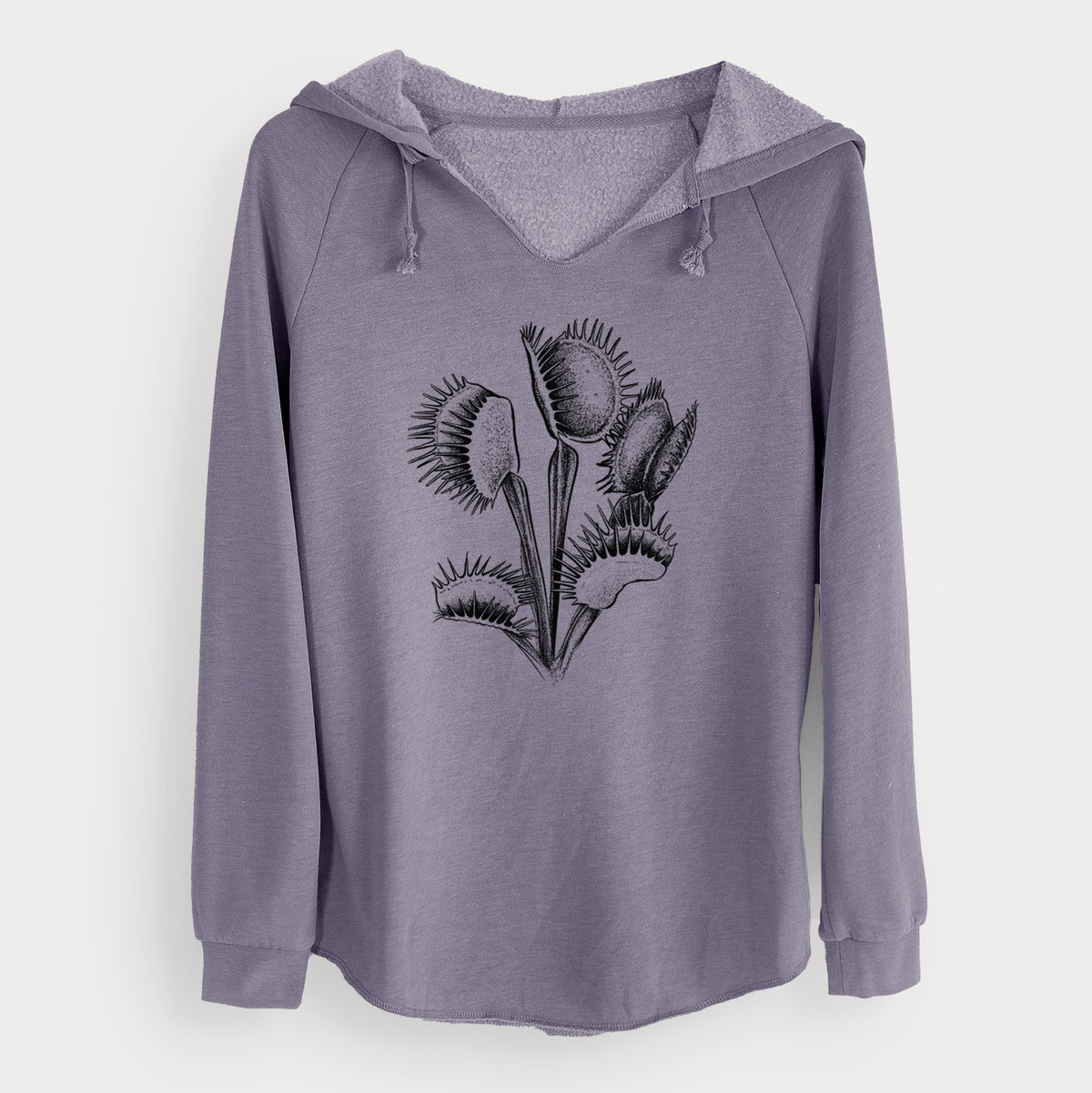 Venus Fly Trap - Dionaea muscipula - Cali Wave Hooded Sweatshirt