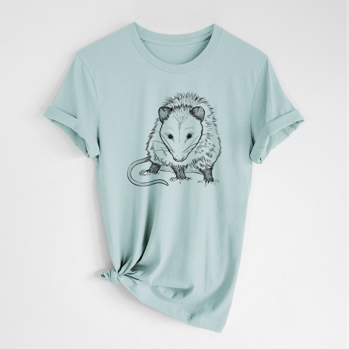 Virginia Opossum - Didelphis virginiana - Lightweight 100% Cotton Unisex Crewneck