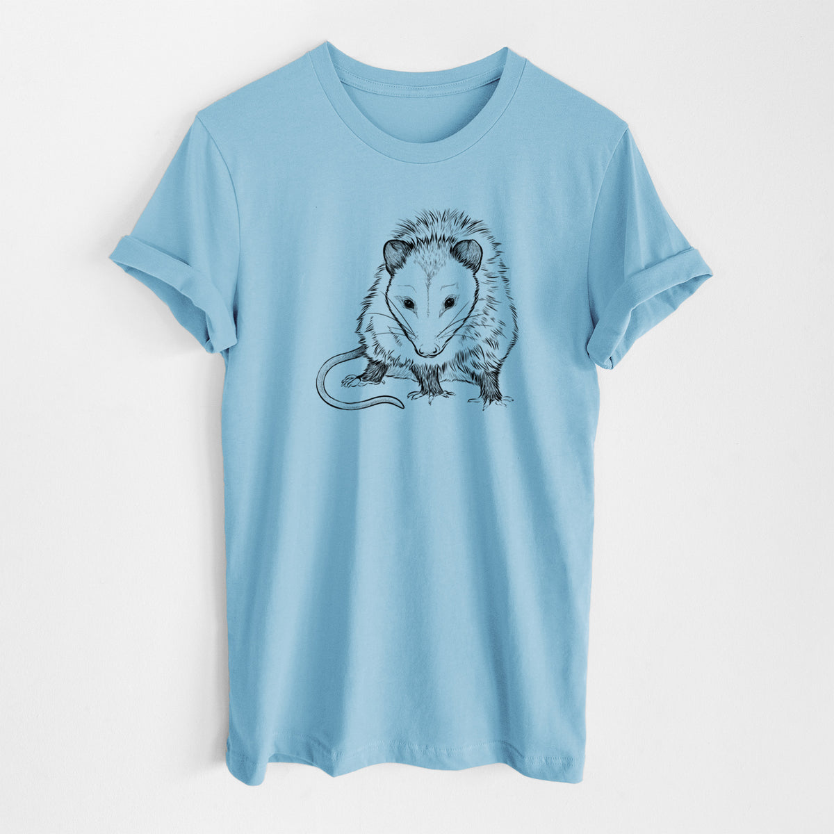 Virginia Opossum - Didelphis virginiana - Lightweight 100% Cotton Unisex Crewneck