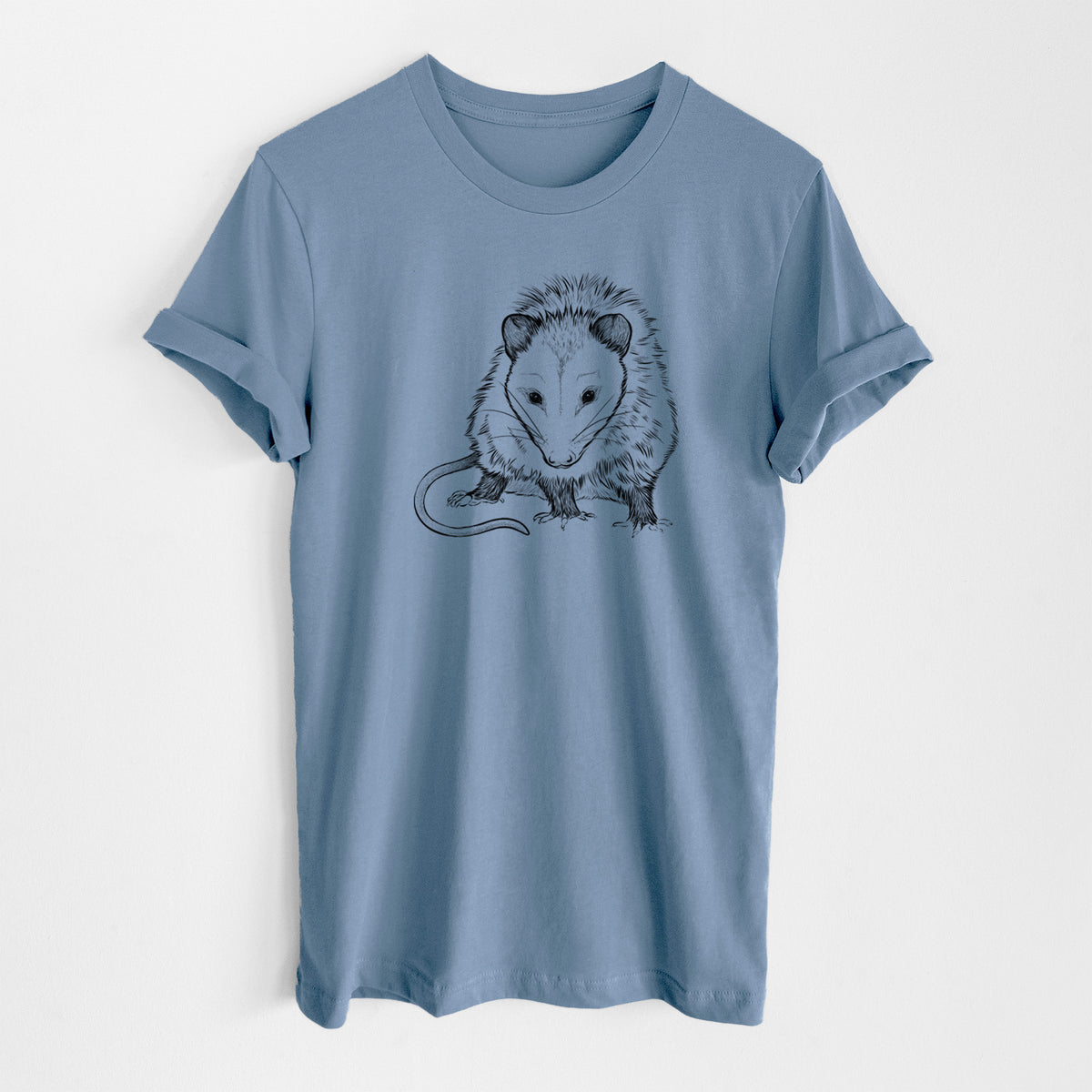 Virginia Opossum - Didelphis virginiana - Lightweight 100% Cotton Unisex Crewneck