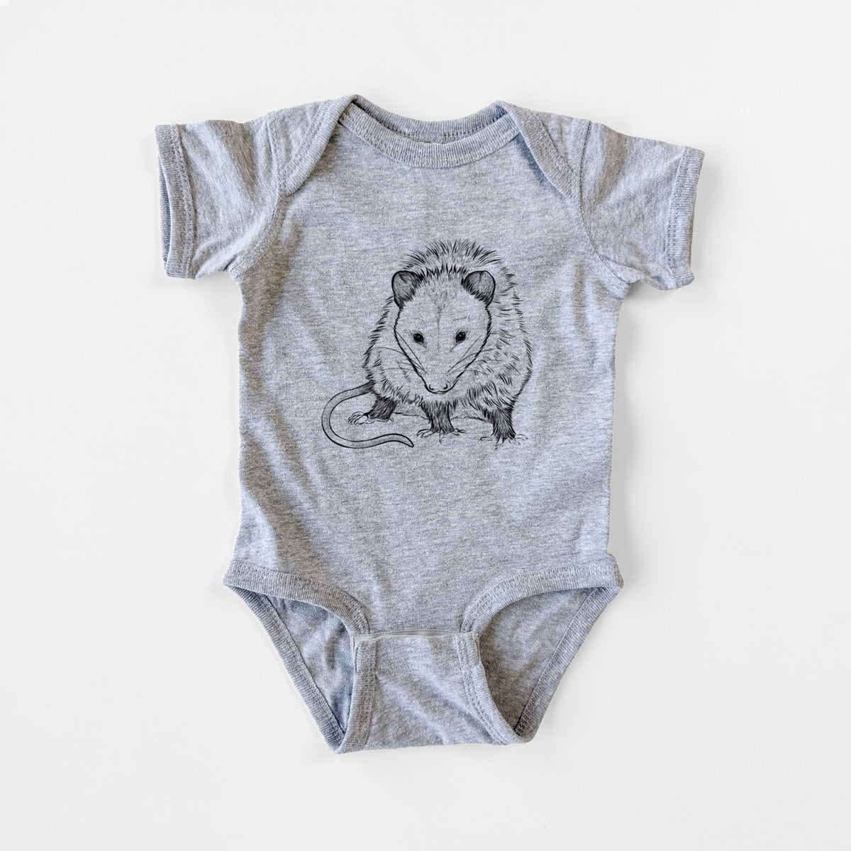 Virginia Opossum - Didelphis virginiana - Baby Fine Jersey Bodysuit