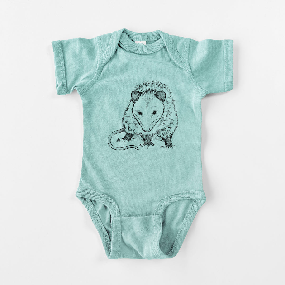 Virginia Opossum - Didelphis virginiana - Baby Fine Jersey Bodysuit