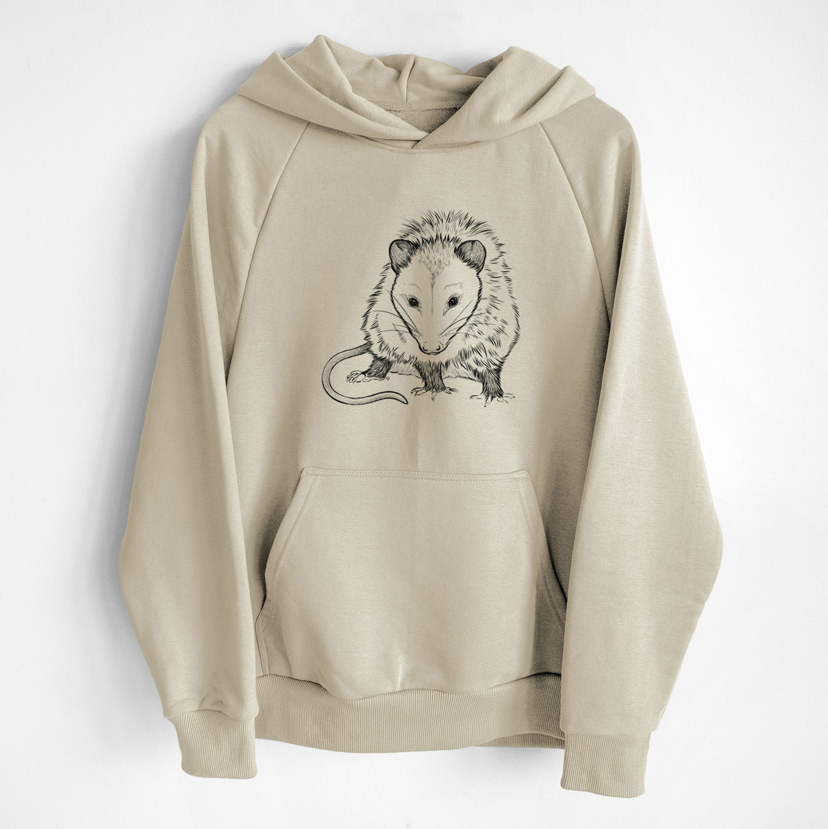 Virginia Opossum - Didelphis virginiana - UltraLuxe Heavyweight French Terry Hoodie