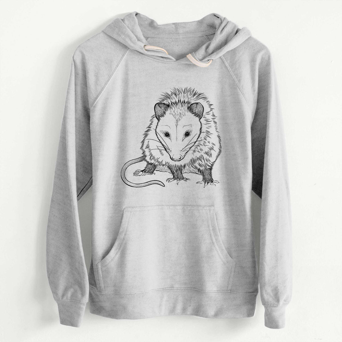 CLEARANCE - Virginia Opossum - Didelphis virginiana  - Unisex Slim Fit Loopback Terry Hoodie