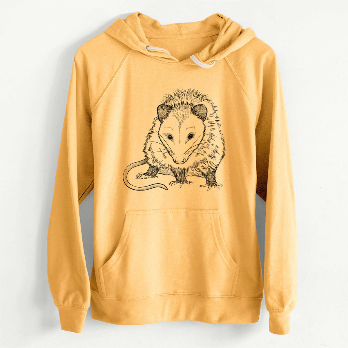 CLEARANCE - Virginia Opossum - Didelphis virginiana  - Unisex Slim Fit Loopback Terry Hoodie