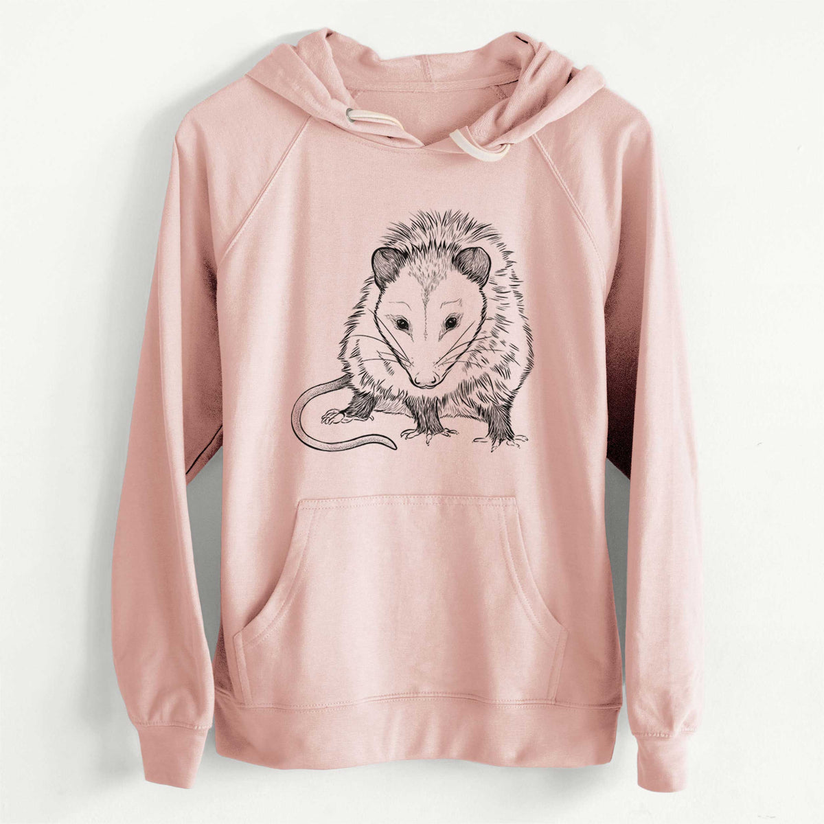 CLEARANCE - Virginia Opossum - Didelphis virginiana  - Unisex Slim Fit Loopback Terry Hoodie