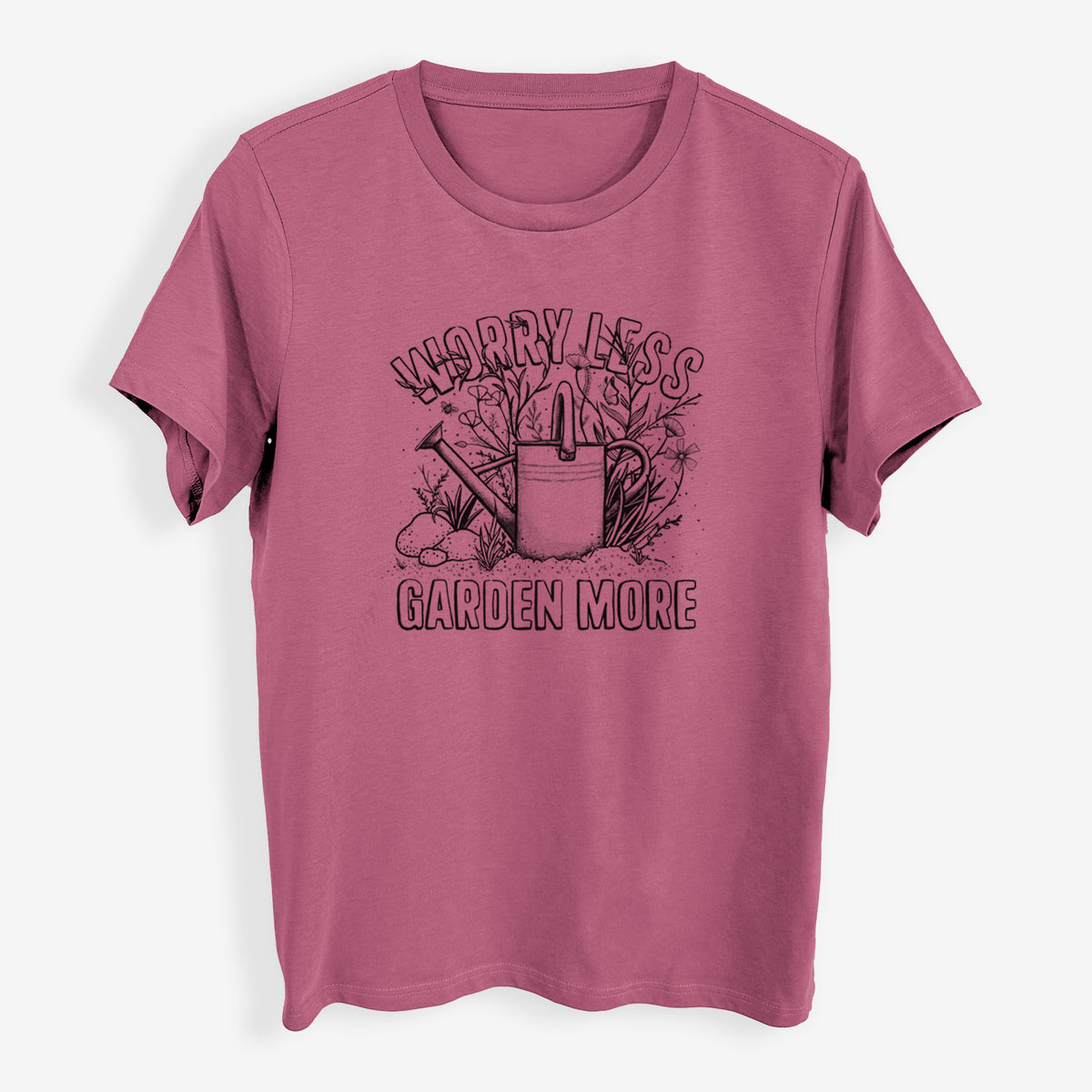 Worry Less — Garden More - Womens Everyday Maple Tee