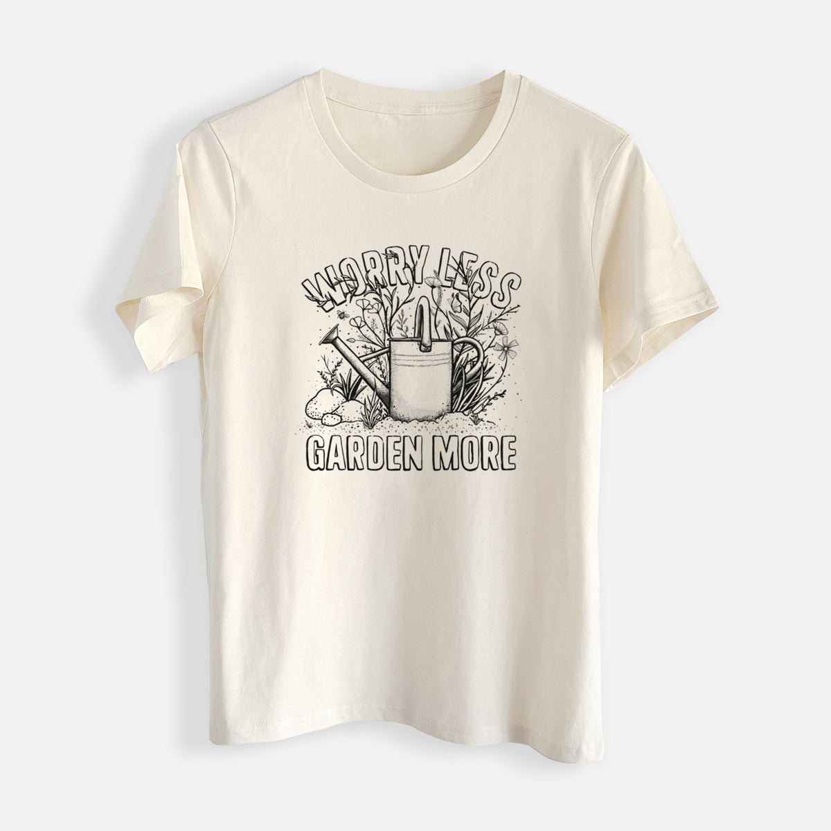 Worry Less — Garden More - Womens Everyday Maple Tee