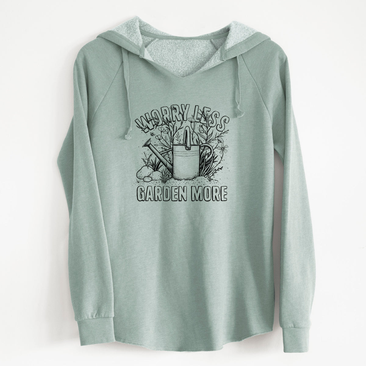 Worry Less — Garden More - Cali Wave Hooded Sweatshirt