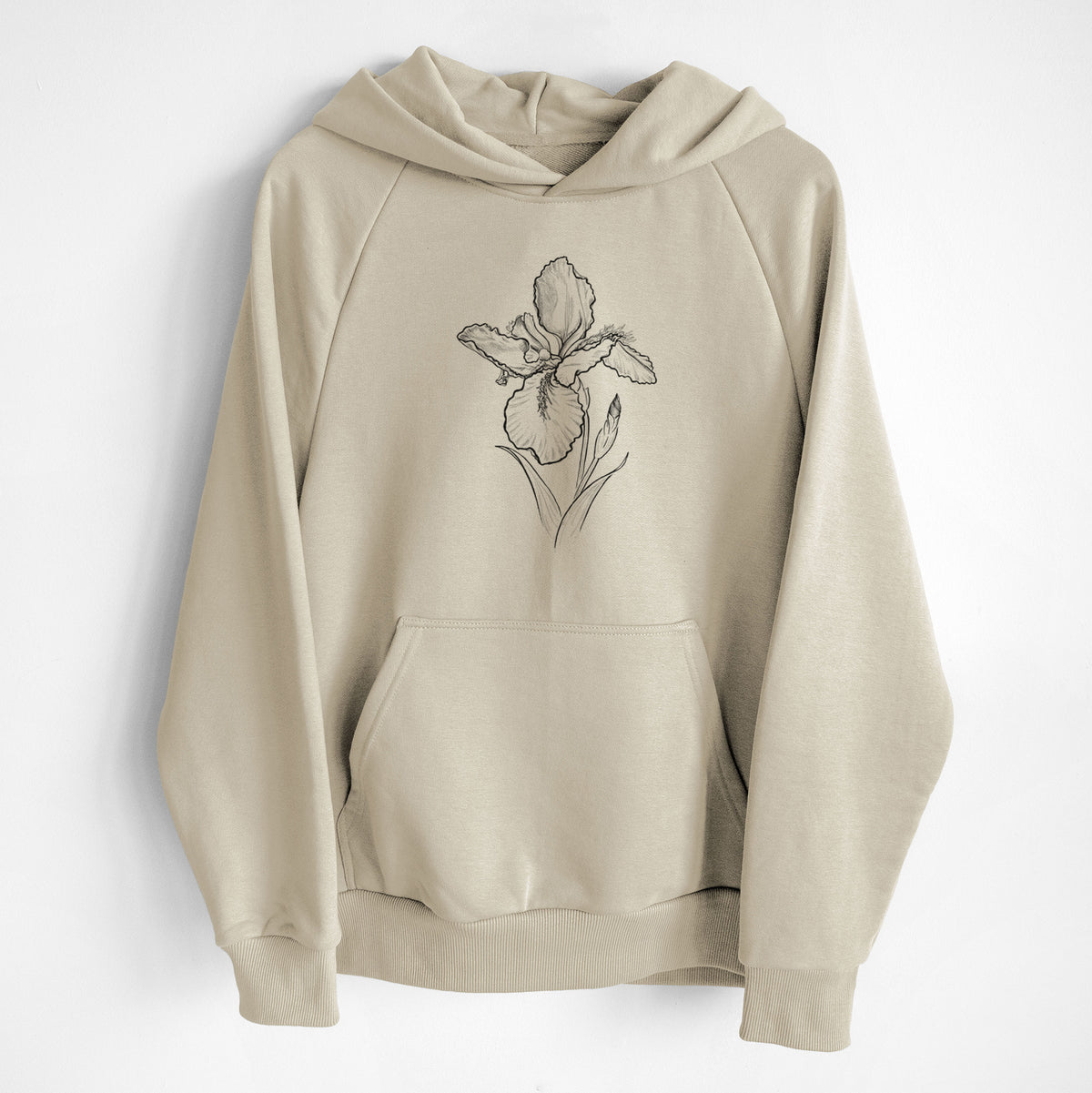 Wall Iris - Iris tectorum - UltraLuxe Heavyweight French Terry Hoodie