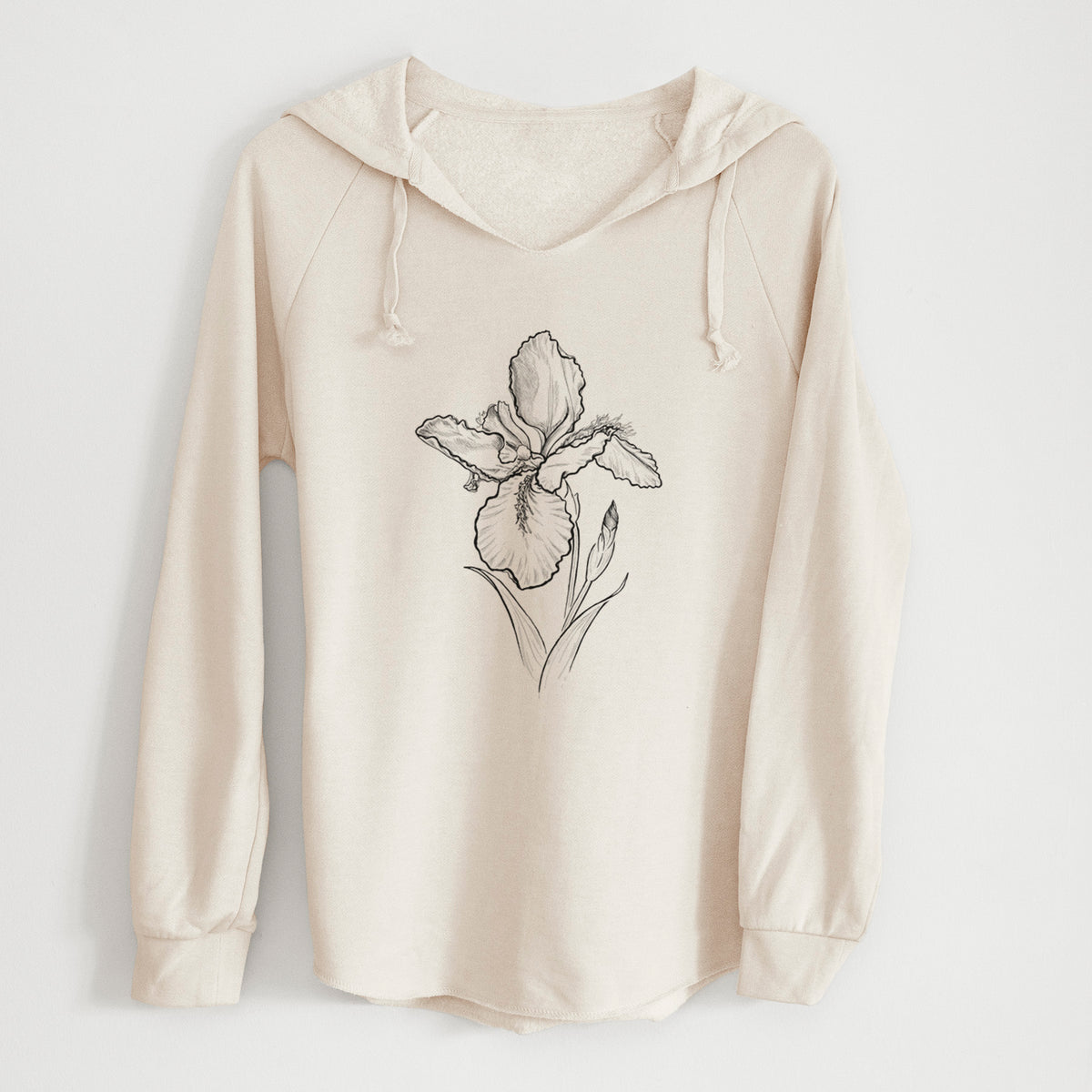 Wall Iris - Iris tectorum - Cali Wave Hooded Sweatshirt