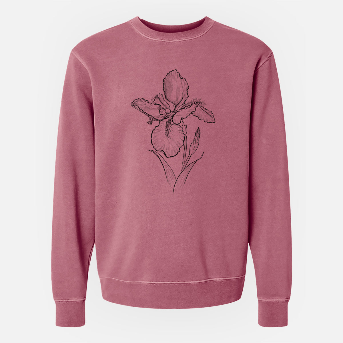 Wall Iris - Iris tectorum - Unisex Pigment Dyed Crew Sweatshirt