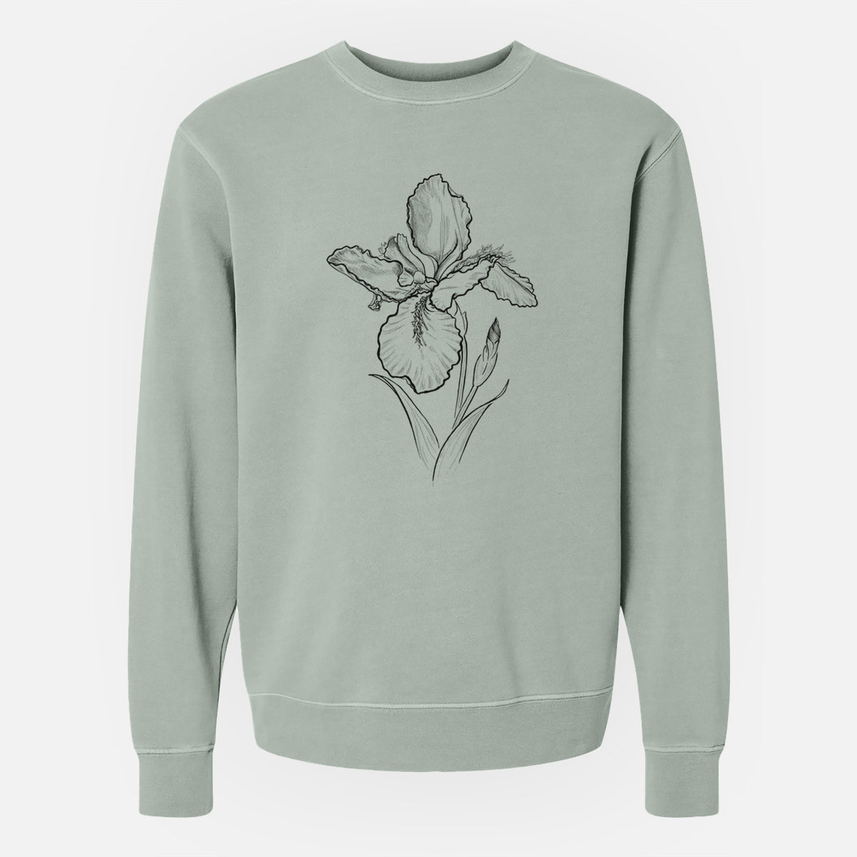 Wall Iris - Iris tectorum - Unisex Pigment Dyed Crew Sweatshirt