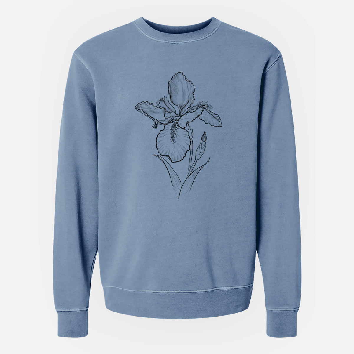 Wall Iris - Iris tectorum - Unisex Pigment Dyed Crew Sweatshirt