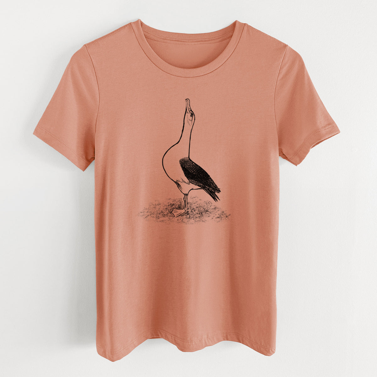 Diomedea exulans - Wandering Albatross - Women&#39;s Lightweight Relaxed Fit 100% Cotton Crewneck