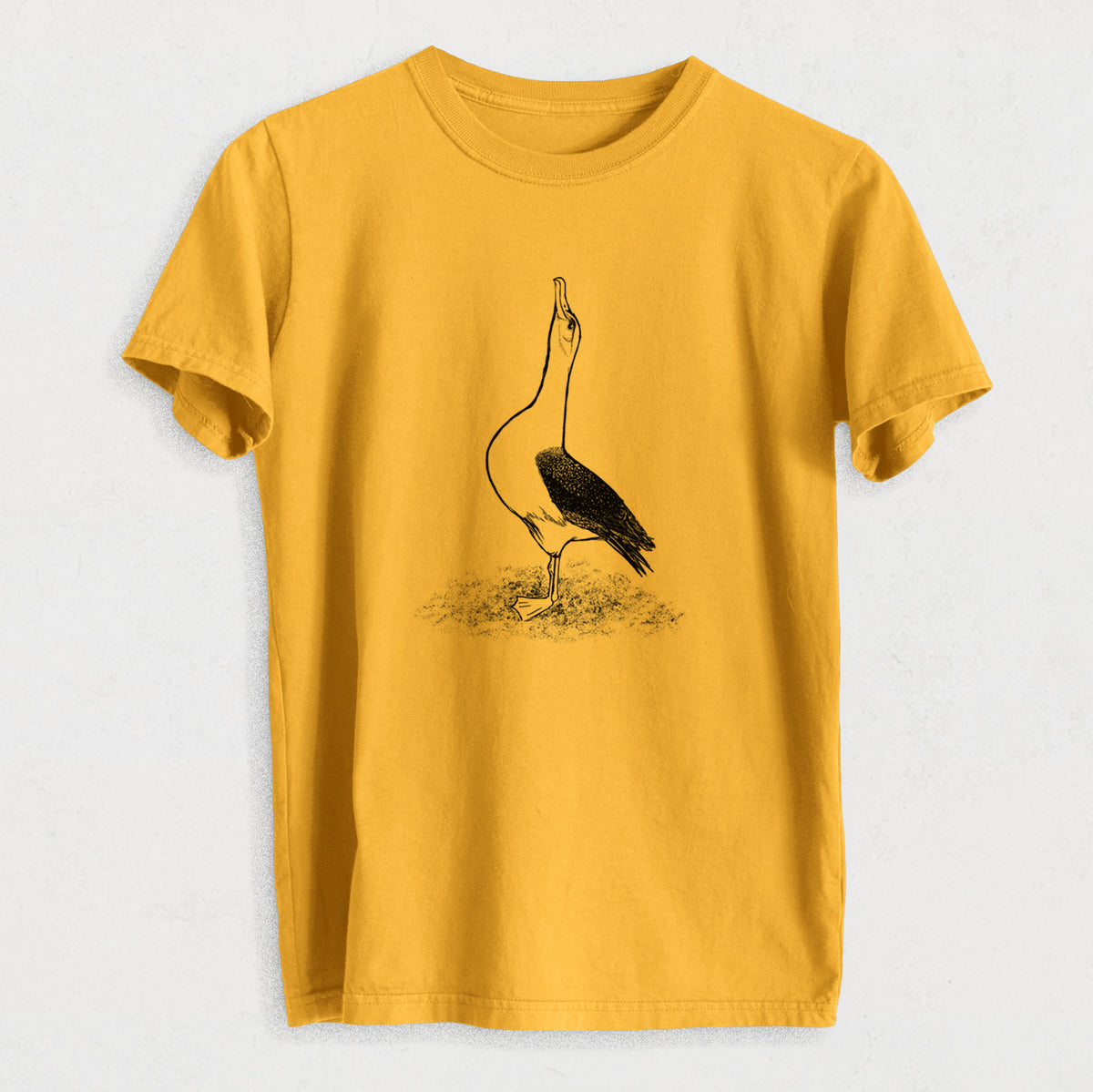 Diomedea exulans - Wandering Albatross - Heavyweight Men&#39;s 100% Organic Cotton Tee