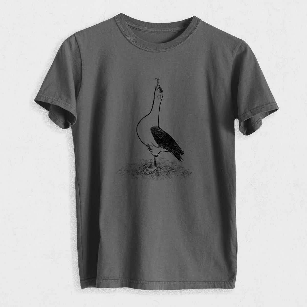 Diomedea exulans - Wandering Albatross - Heavyweight Men&#39;s 100% Organic Cotton Tee