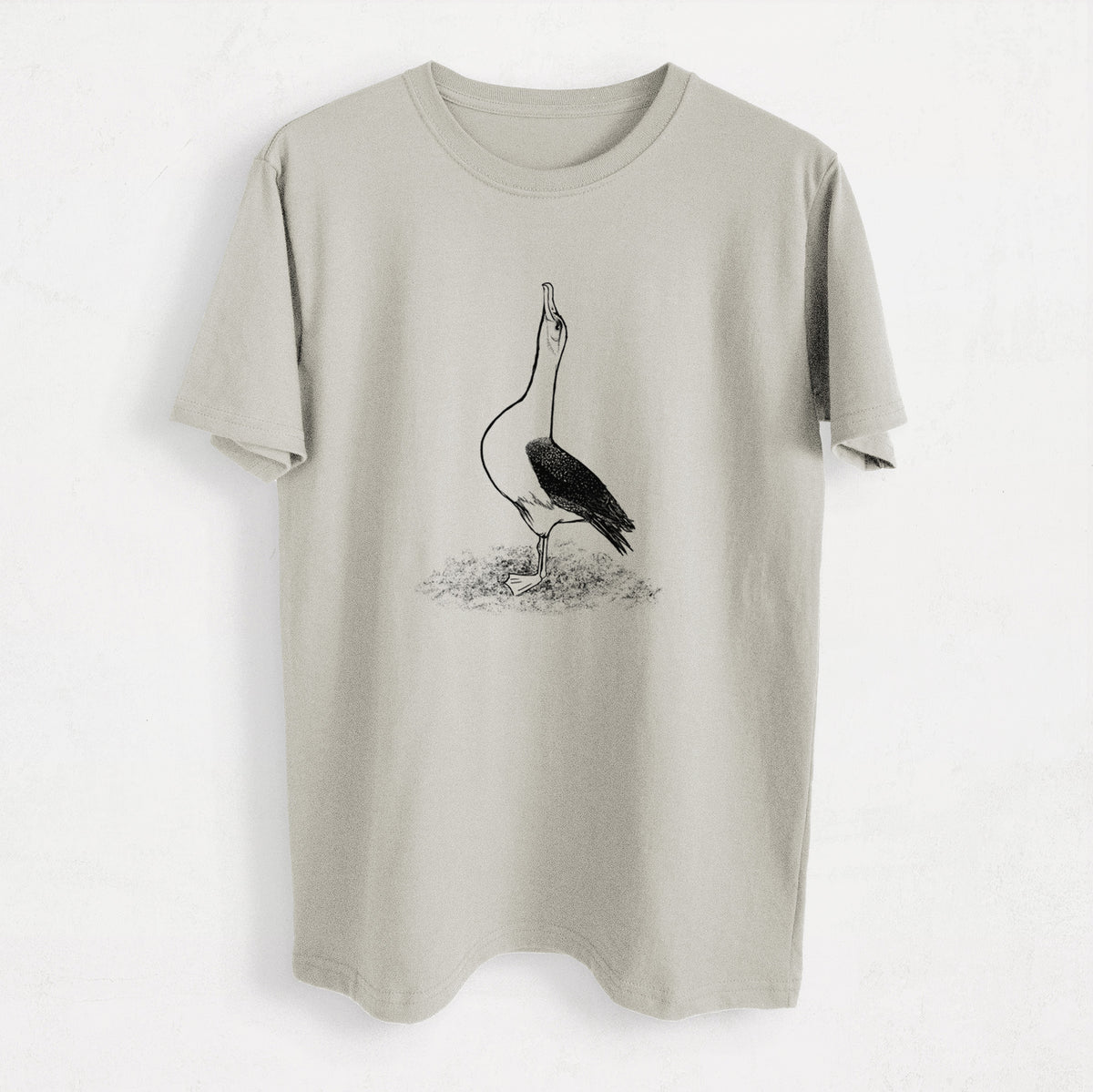 Diomedea exulans - Wandering Albatross - Heavyweight Men&#39;s 100% Organic Cotton Tee