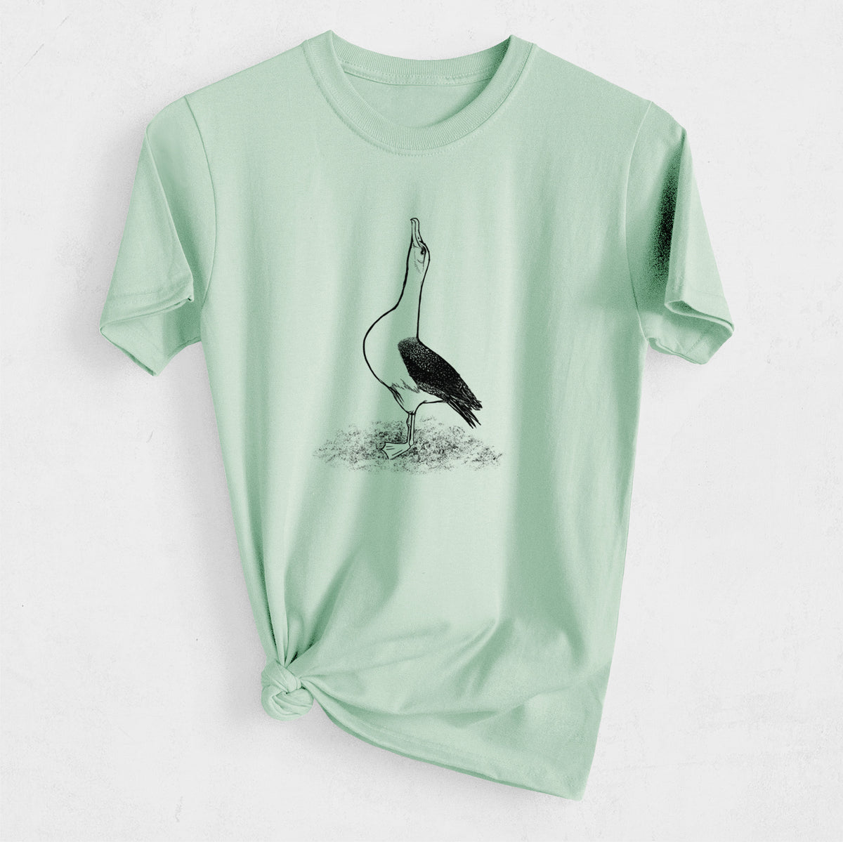 Diomedea exulans - Wandering Albatross - Heavyweight Men&#39;s 100% Organic Cotton Tee