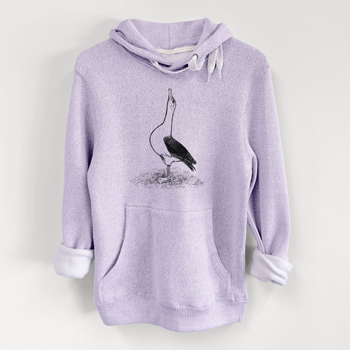 Diomedea exulans - Wandering Albatross - Knit Hoodie