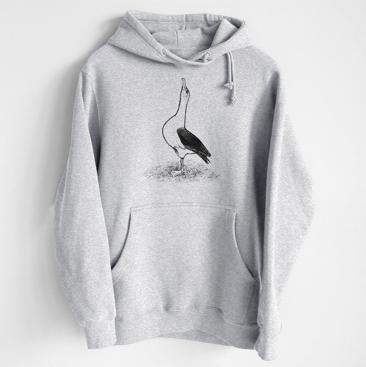 Diomedea exulans - Wandering Albatross - Heavyweight Fleece Hoodie