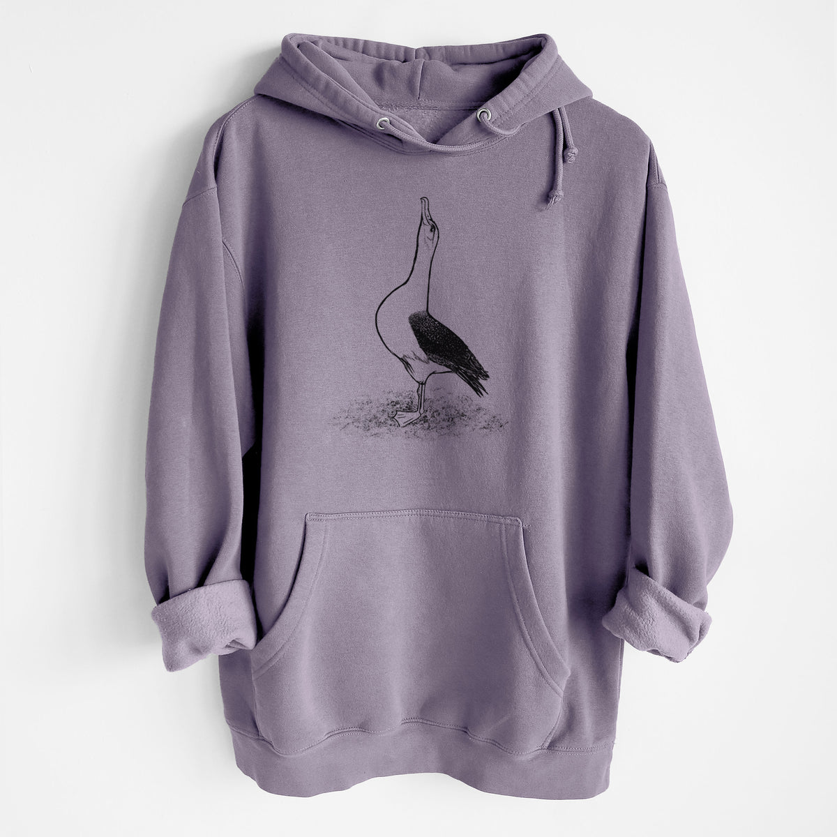 Diomedea exulans - Wandering Albatross - Heavyweight Fleece Hoodie