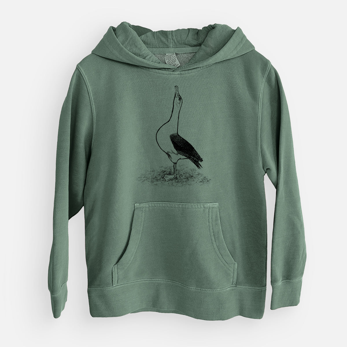 Diomedea exulans - Wandering Albatross - Youth Pigment Dyed Hoodie