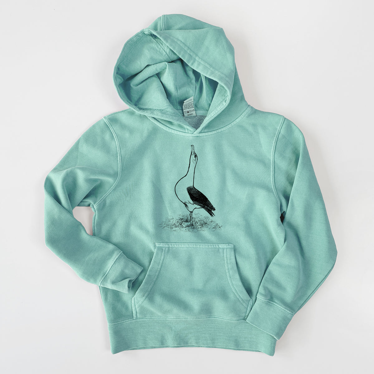 Diomedea exulans - Wandering Albatross - Youth Pigment Dyed Hoodie