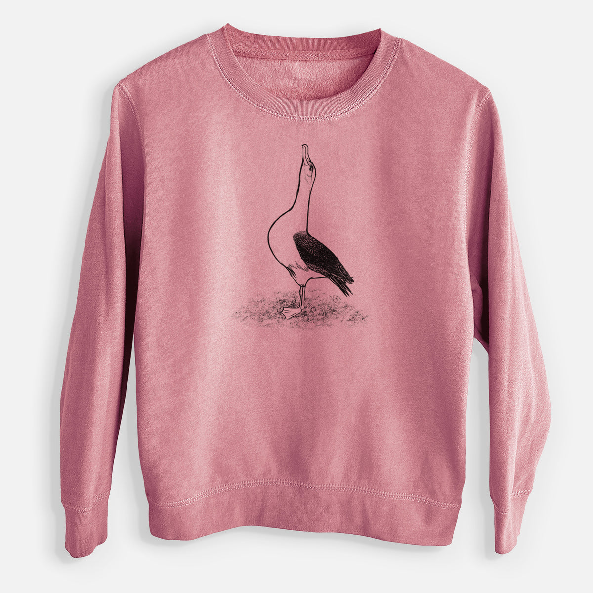 Diomedea exulans - Wandering Albatross - Youth Lightweight Crewneck Sweatshirt