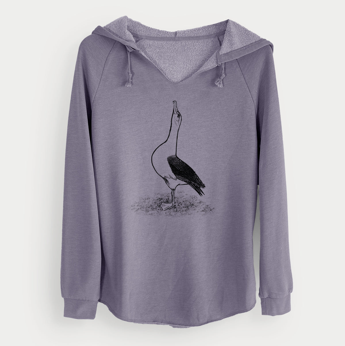 Diomedea exulans - Wandering Albatross - Cali Wave Hooded Sweatshirt