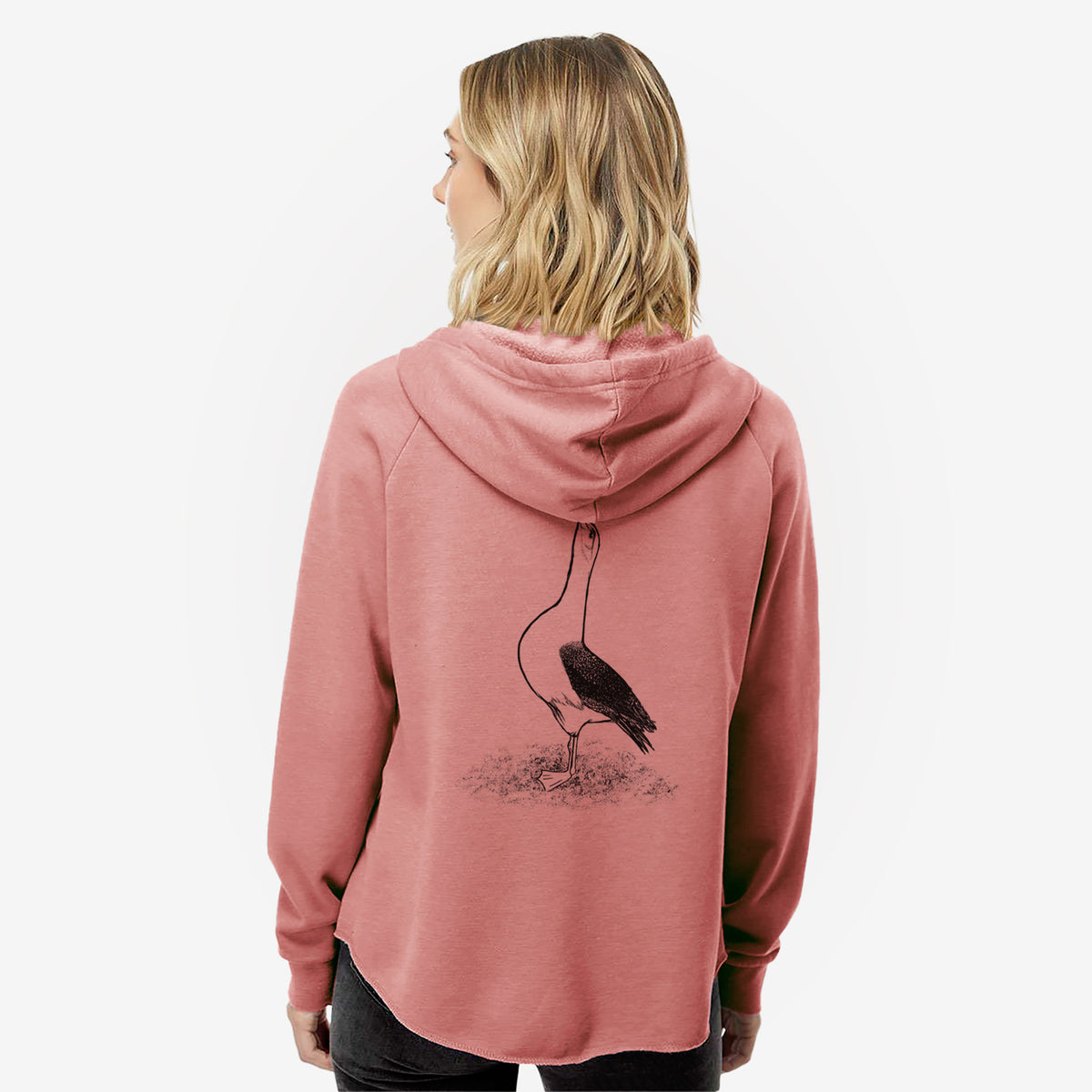 Diomedea exulans - Wandering Albatross - Women's Cali Wave Zip-Up Sweatshirt