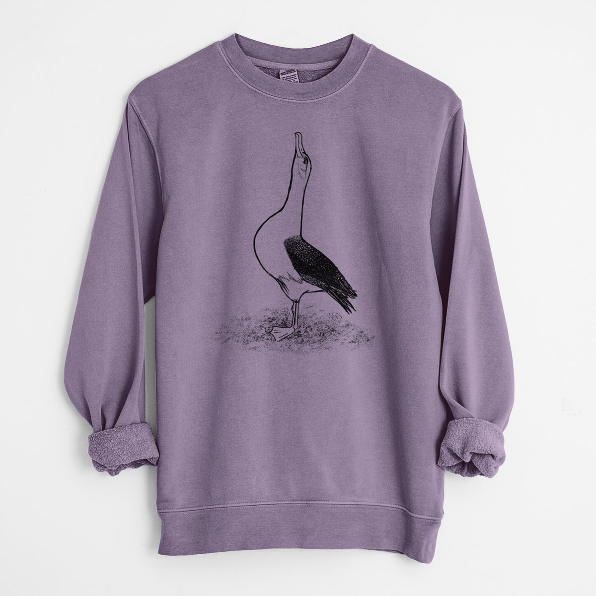 Diomedea exulans - Wandering Albatross - Unisex Pigment Dyed Crew Sweatshirt