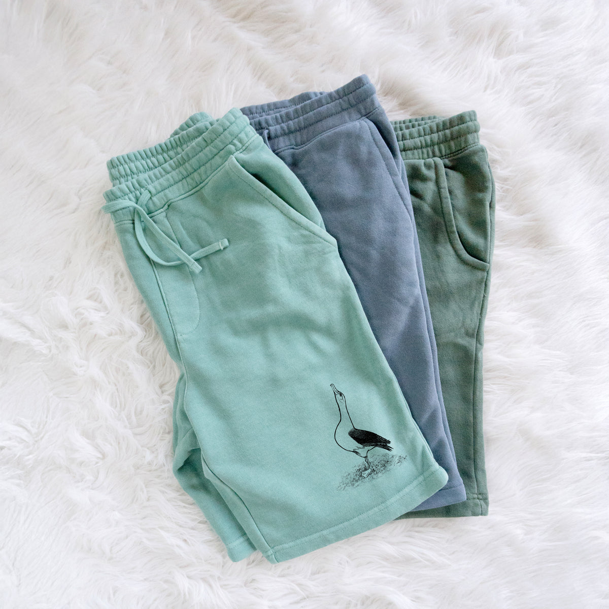 Diomedea exulans - Wandering Albatross - Unisex Pigment Dyed Shorts