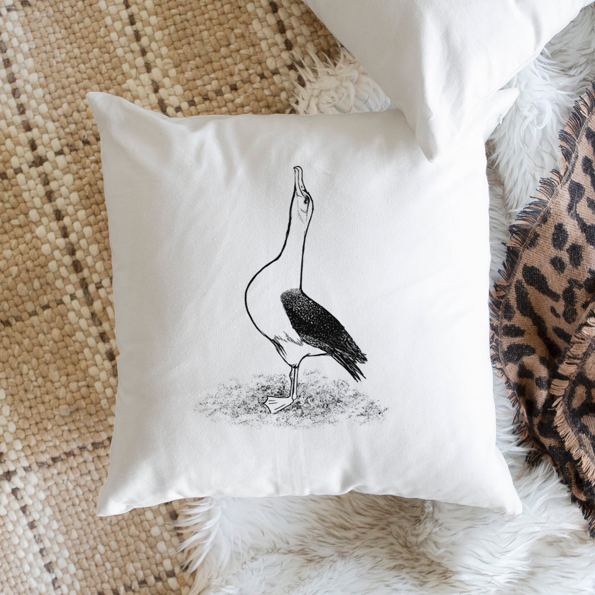Diomedea exulans - Wandering Albatross - Throw Pillow Cover