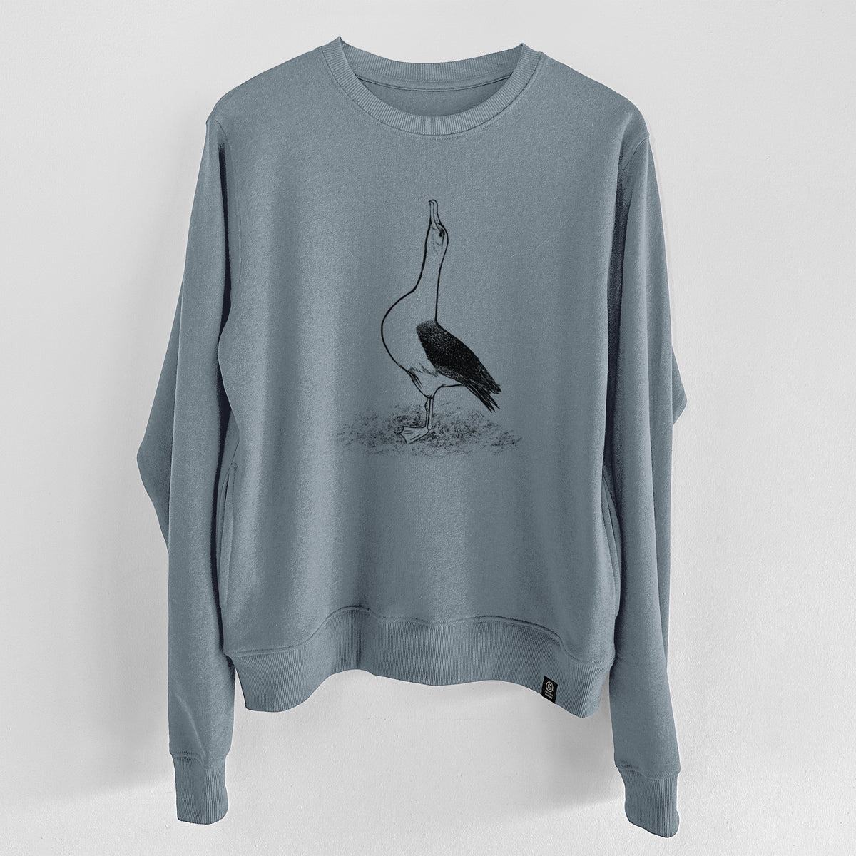 Diomedea exulans - Wandering Albatross  - Unisex Reclaimed Crewneck Sweatshirt