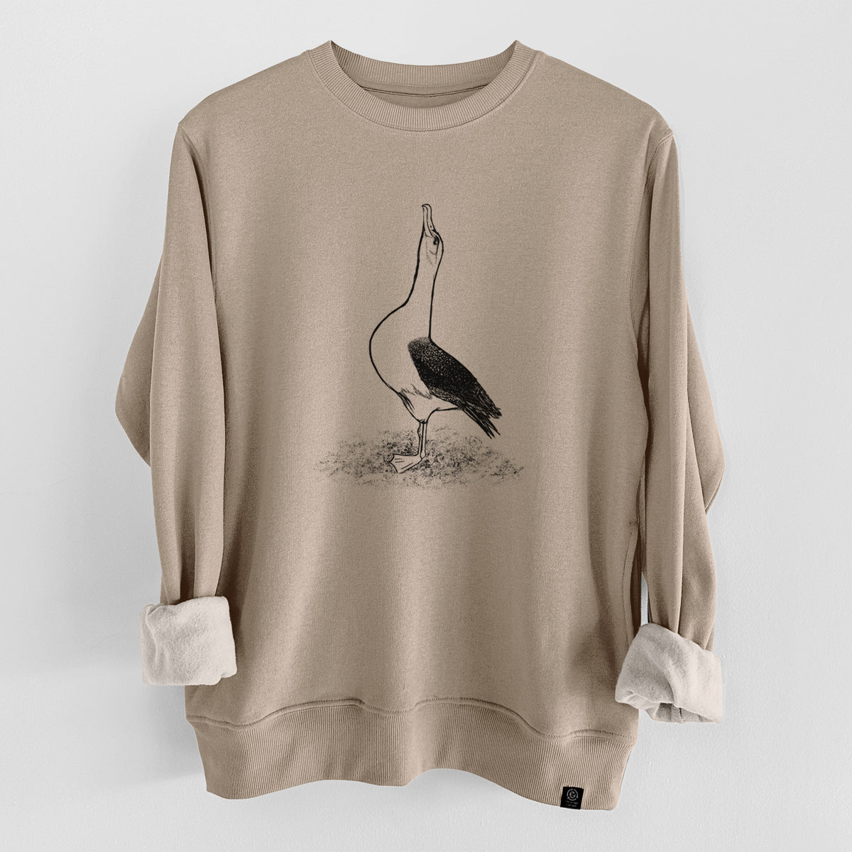 Diomedea exulans - Wandering Albatross  - Unisex Reclaimed Crewneck Sweatshirt