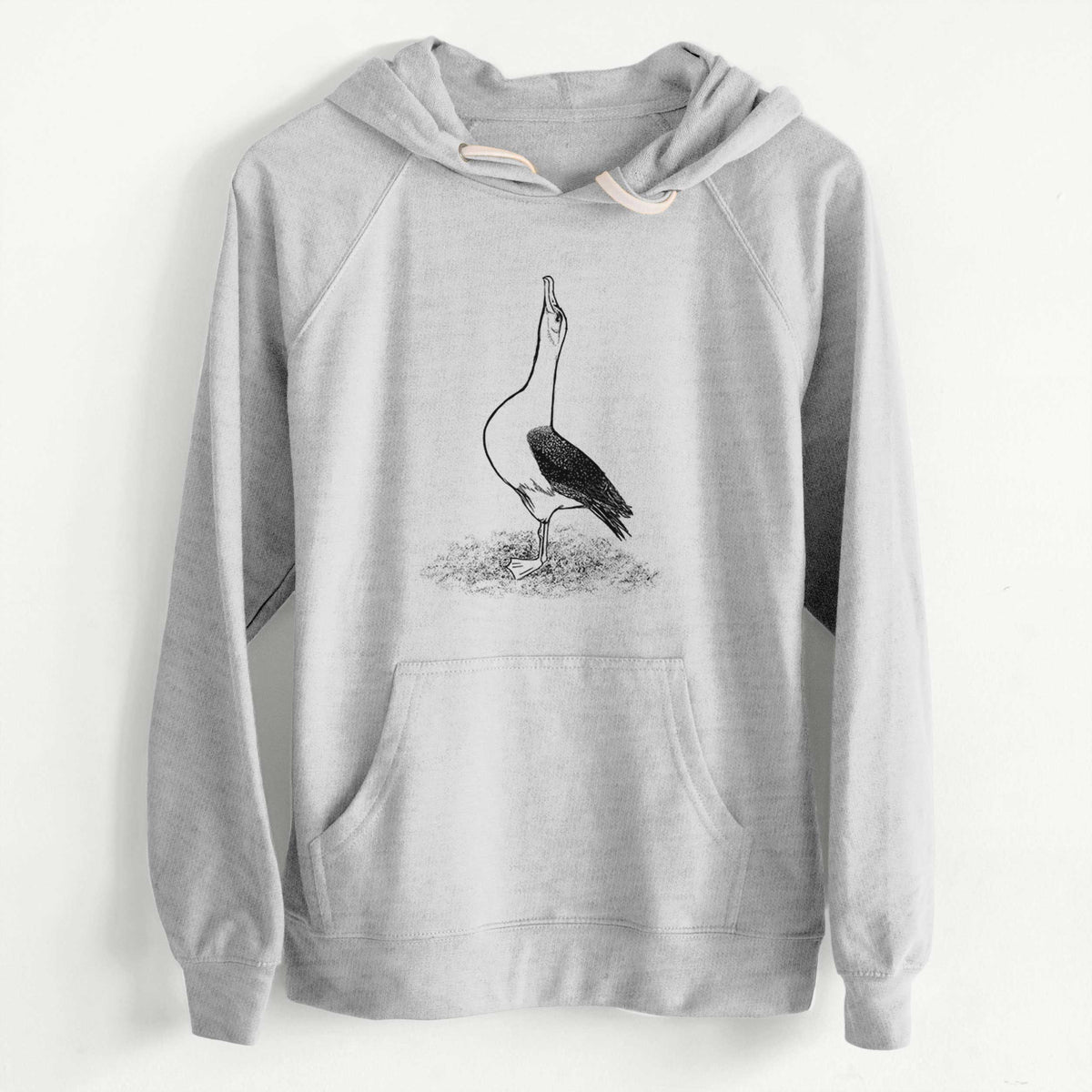 CLEARANCE - Diomedea exulans - Wandering Albatross  - Unisex Slim Fit Loopback Terry Hoodie