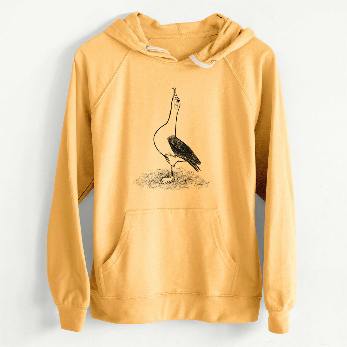 CLEARANCE - Diomedea exulans - Wandering Albatross  - Unisex Slim Fit Loopback Terry Hoodie