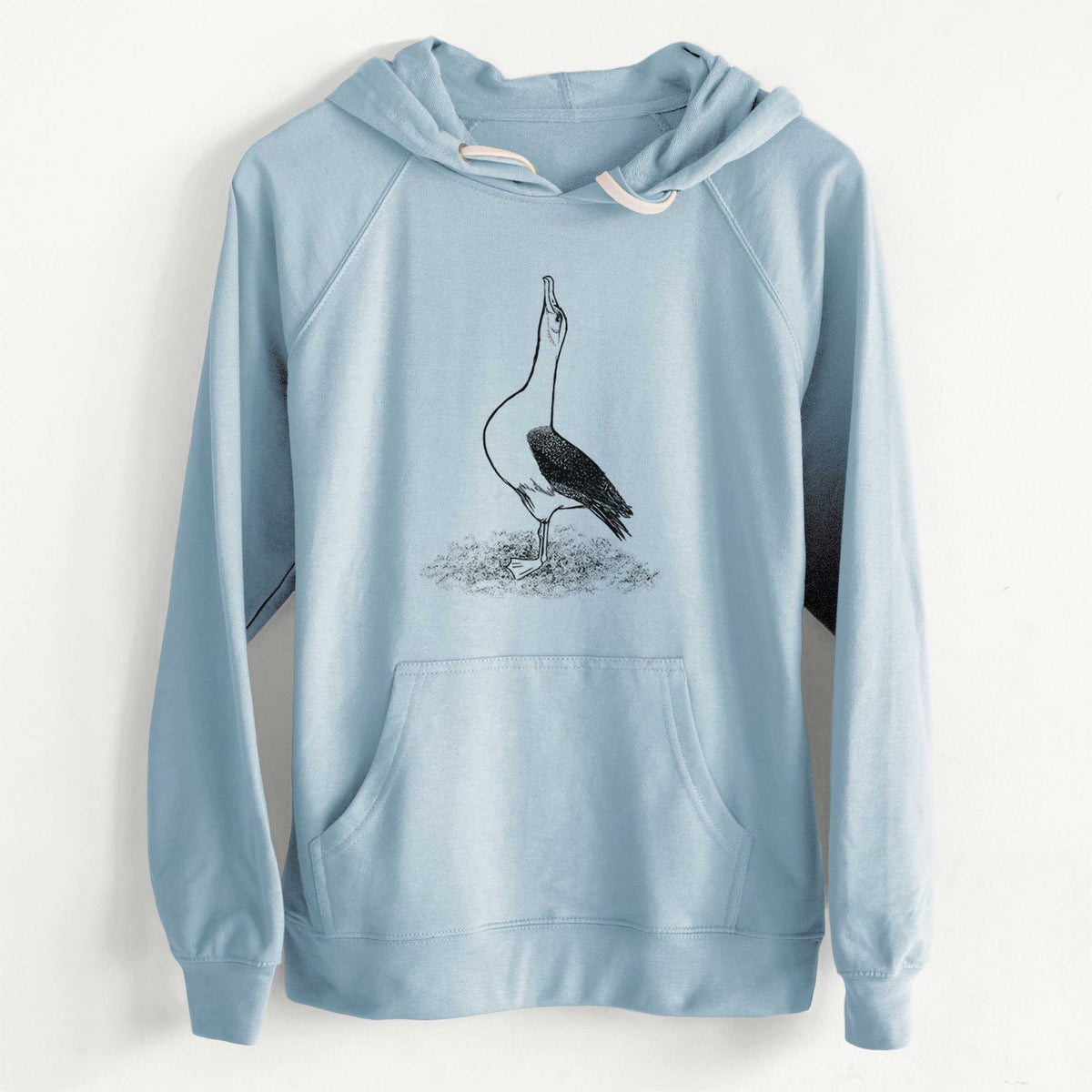 CLEARANCE - Diomedea exulans - Wandering Albatross  - Unisex Slim Fit Loopback Terry Hoodie