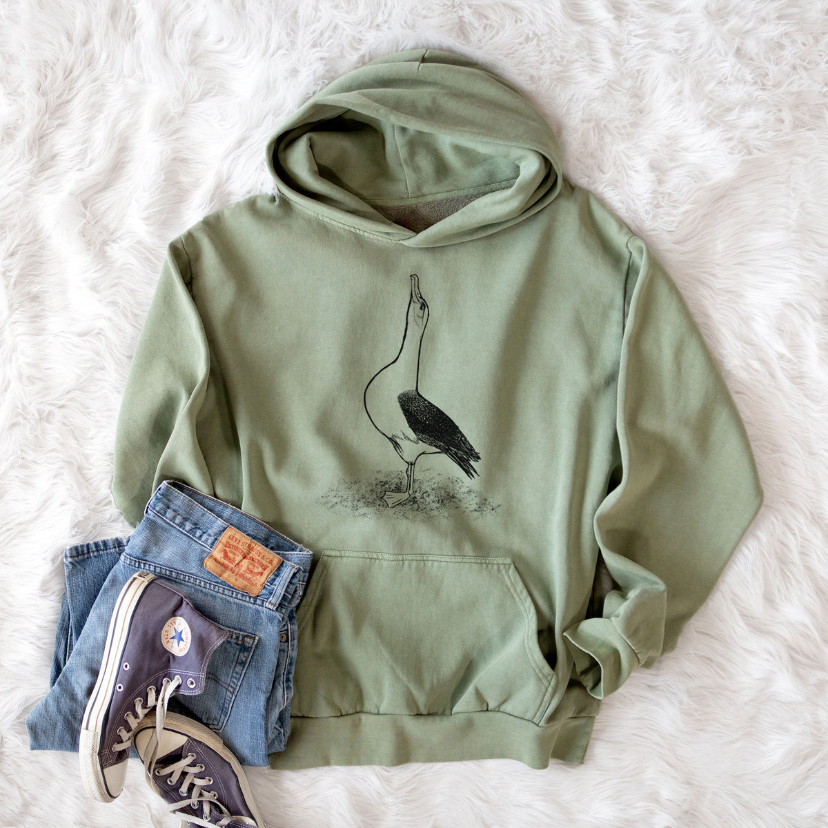 Diomedea exulans - Wandering Albatross  - Urban Heavyweight Hoodie