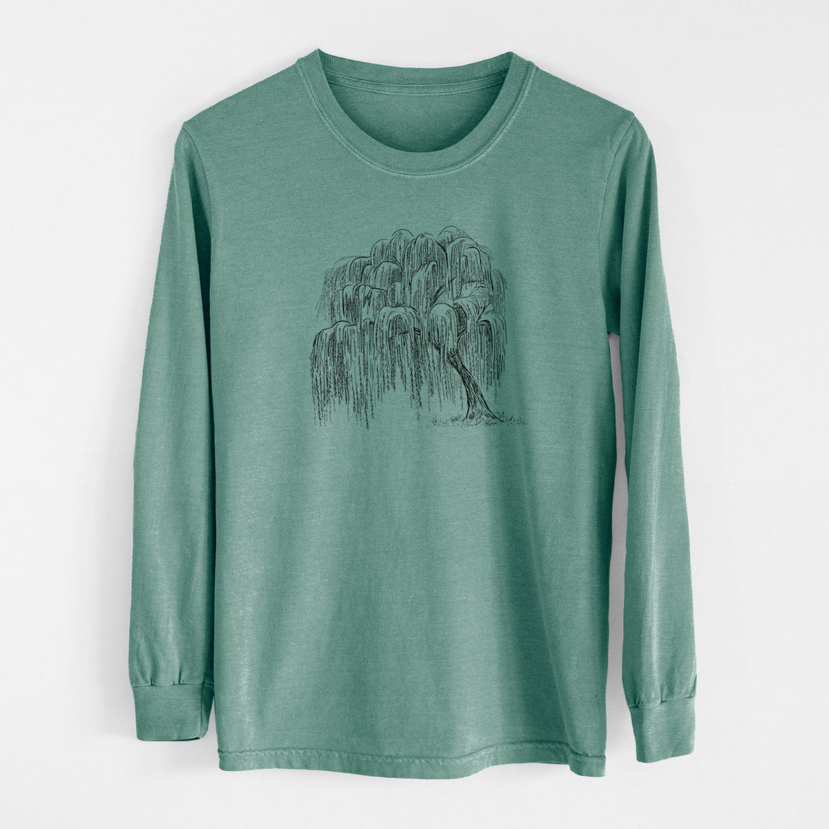 Weeping Willow - Salix babylonica - Unisex Comfort Colors 100% Cotton Long Sleeve